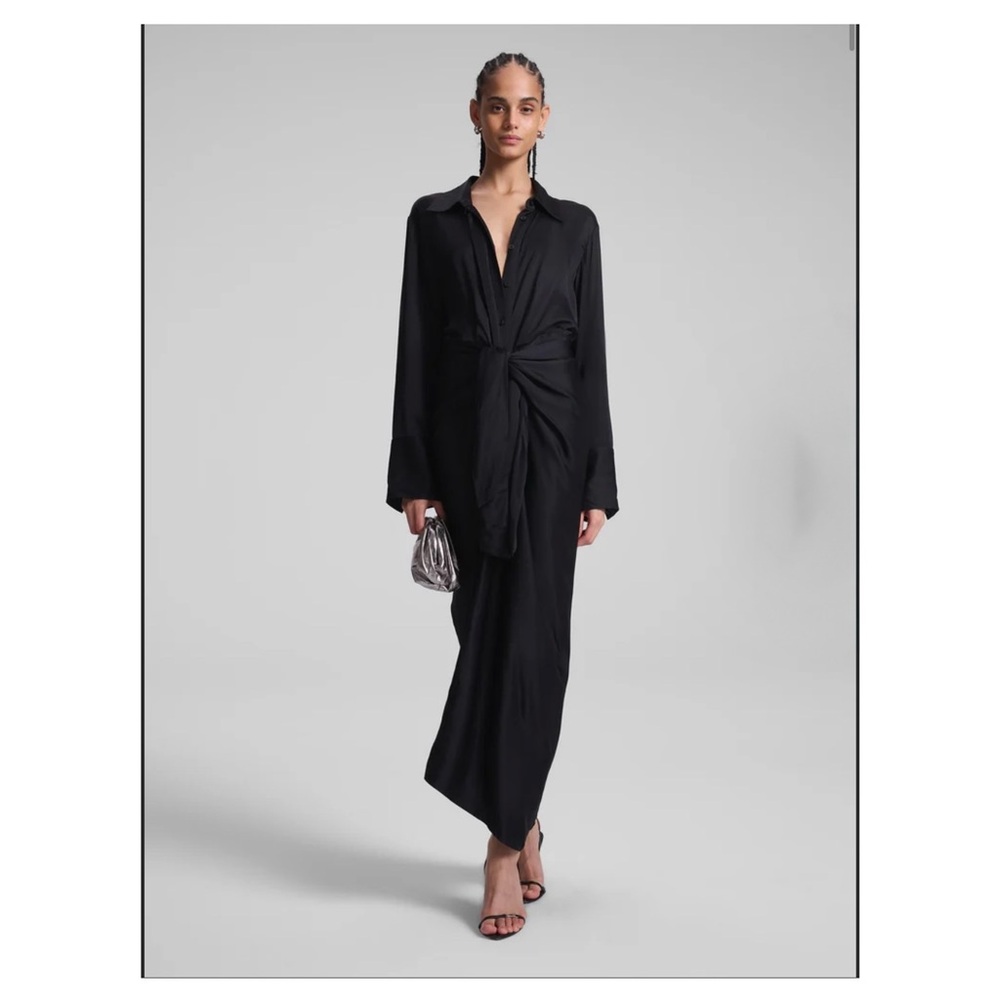 A.L.C. Mila Black Maxi Dress (Size 0)